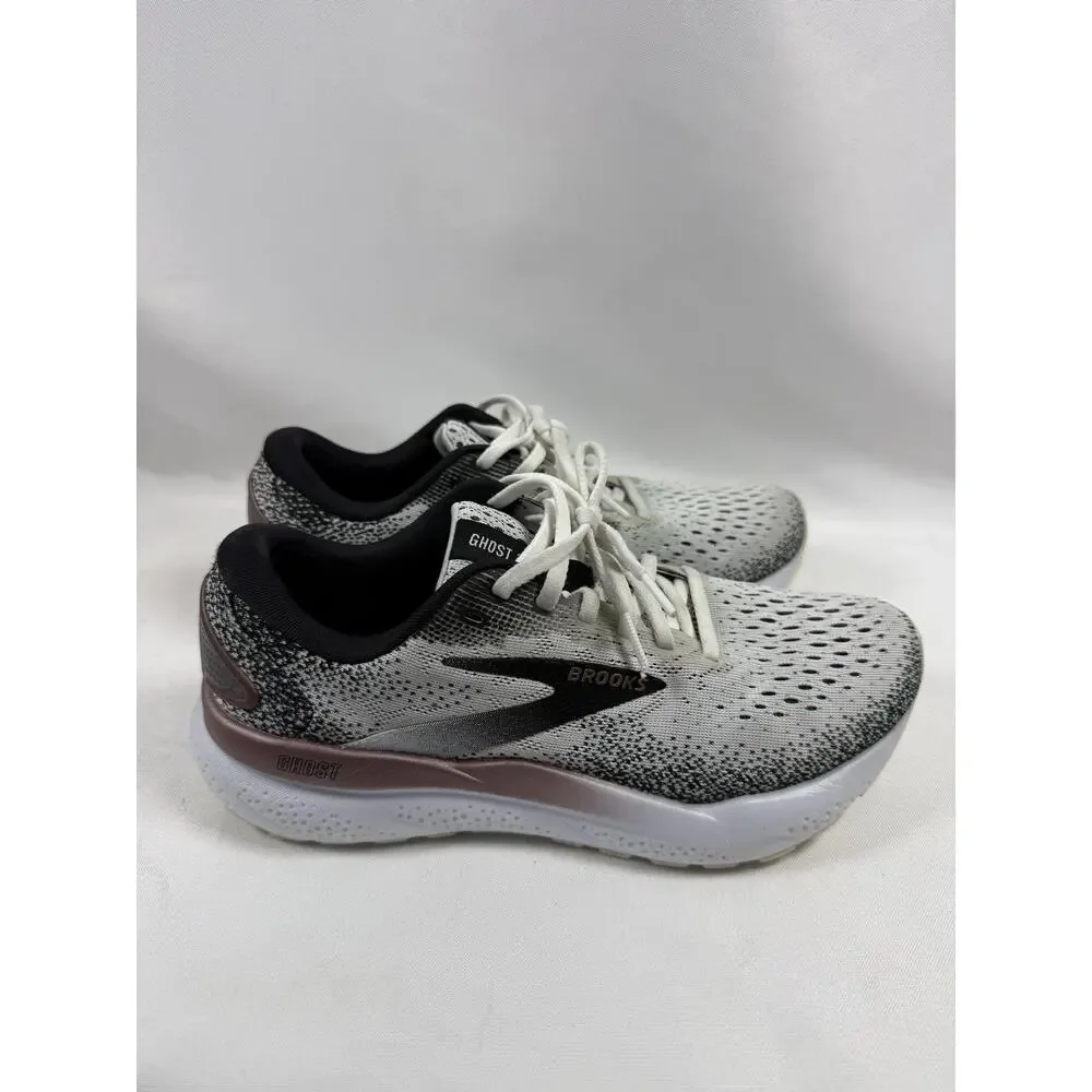 Brooks Ghost 16 Women’s Running Shoes White Black Rose US 7.5 EU 38.5